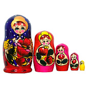 Матрёшка 5 в 1 расписная большая RNToys Д-012 1